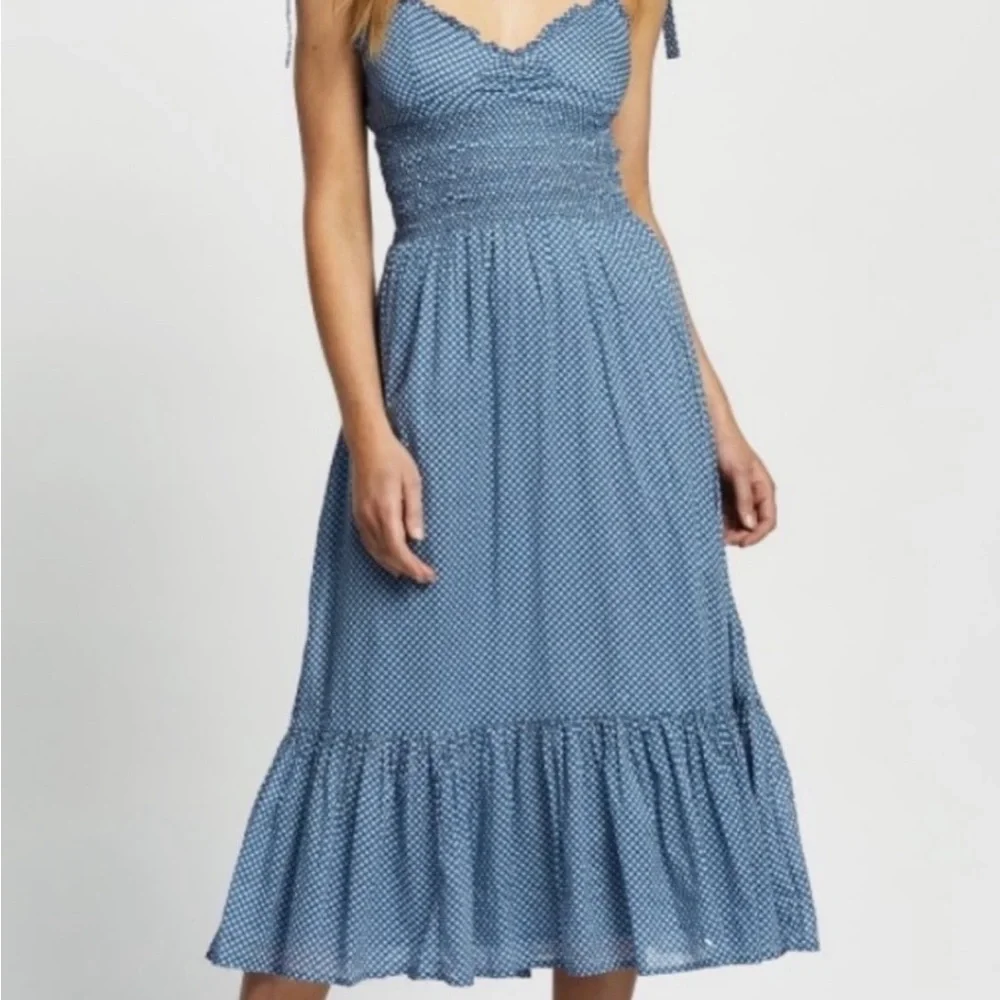 Polo Ralph Lauren blue and white star print dress! - Picture 4 of 11